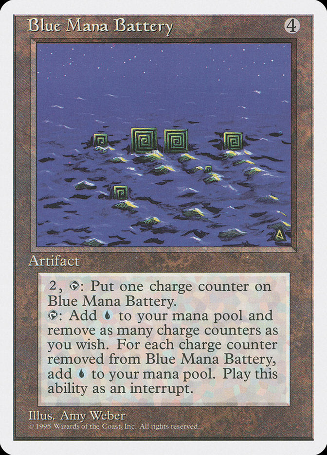 Blue Mana Battery [Fourth Edition] | Galaxy Games LLC