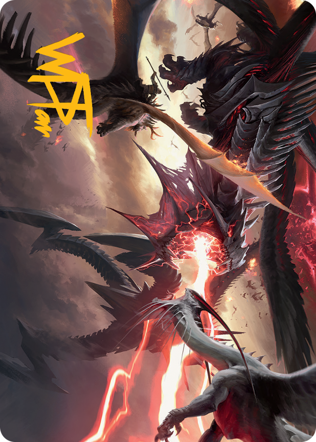 Invasion of Tarkir Art Card (Gold-Stamped Signature) [March of the Machine Art Series] | Galaxy Games LLC