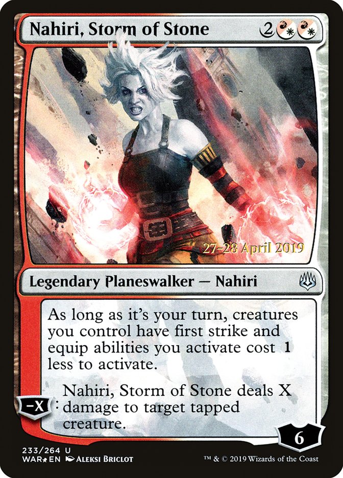 Nahiri, Storm of Stone [War of the Spark Prerelease Promos] | Galaxy Games LLC