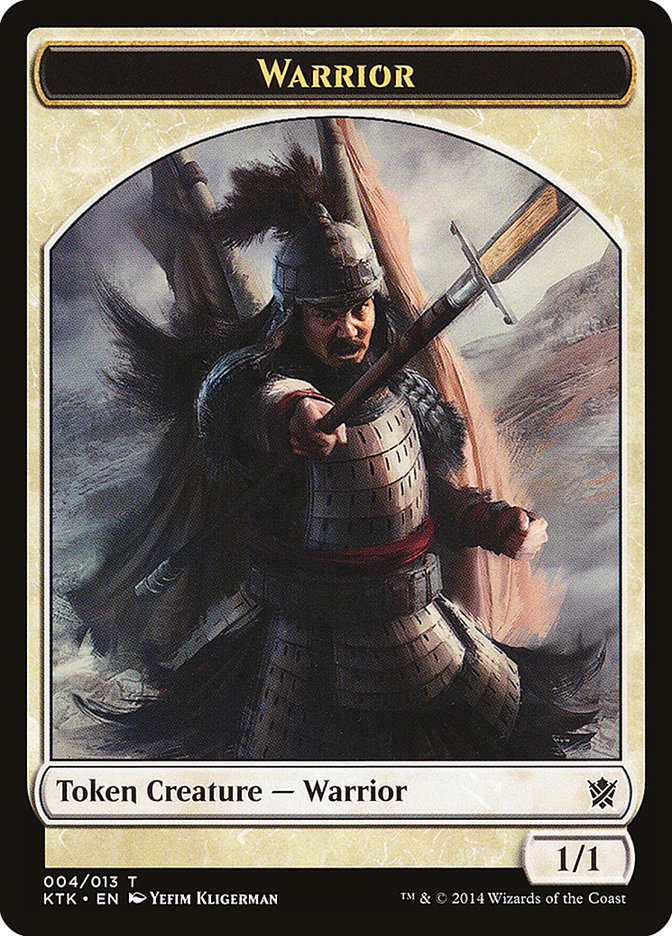 Warrior Token (004/013) [Khans of Tarkir Tokens] | Galaxy Games LLC