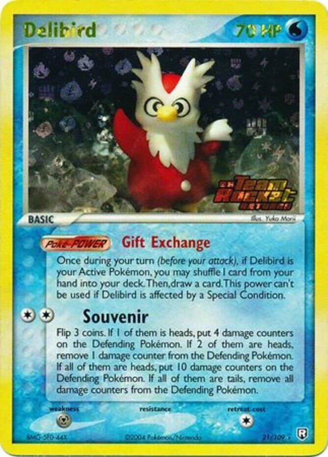 Delibird (21/109) (Stamped) [EX: Team Rocket Returns] | Galaxy Games LLC