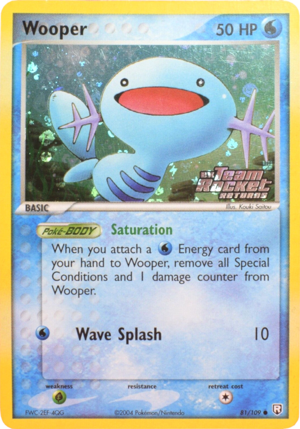 Wooper (81/109) (Stamped) [EX: Team Rocket Returns] | Galaxy Games LLC