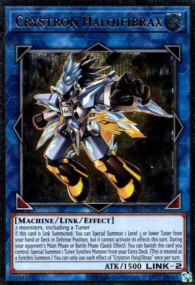 Crystron Halqifibrax [OP15-EN003] Ultimate Rare | Galaxy Games LLC