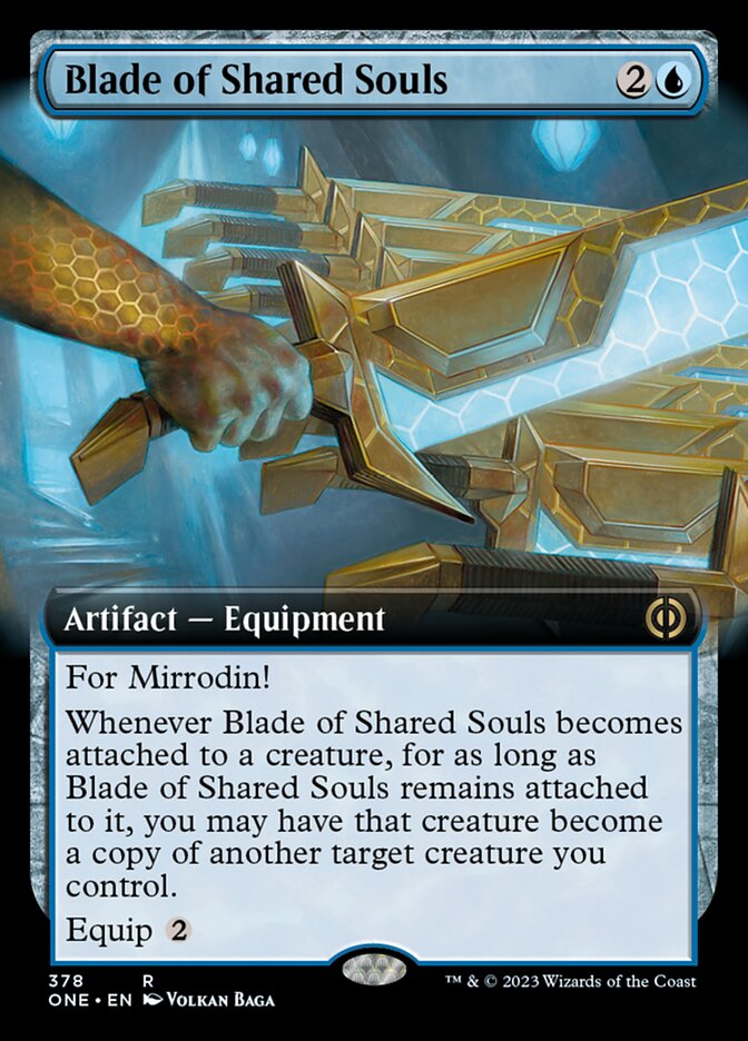 Blade of Shared Souls (Extended Art) [Phyrexia: All Will Be One] | Galaxy Games LLC