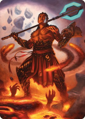 Koth, Fire of Resistance Art Card [Phyrexia: All Will Be One Art Series] | Galaxy Games LLC