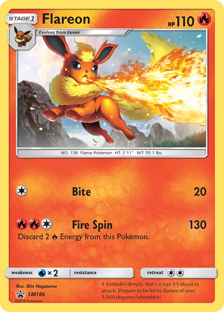 Flareon (SM186) [Sun & Moon: Black Star Promos] | Galaxy Games LLC