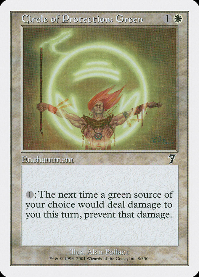 Circle of Protection: Green [Seventh Edition] | Galaxy Games LLC