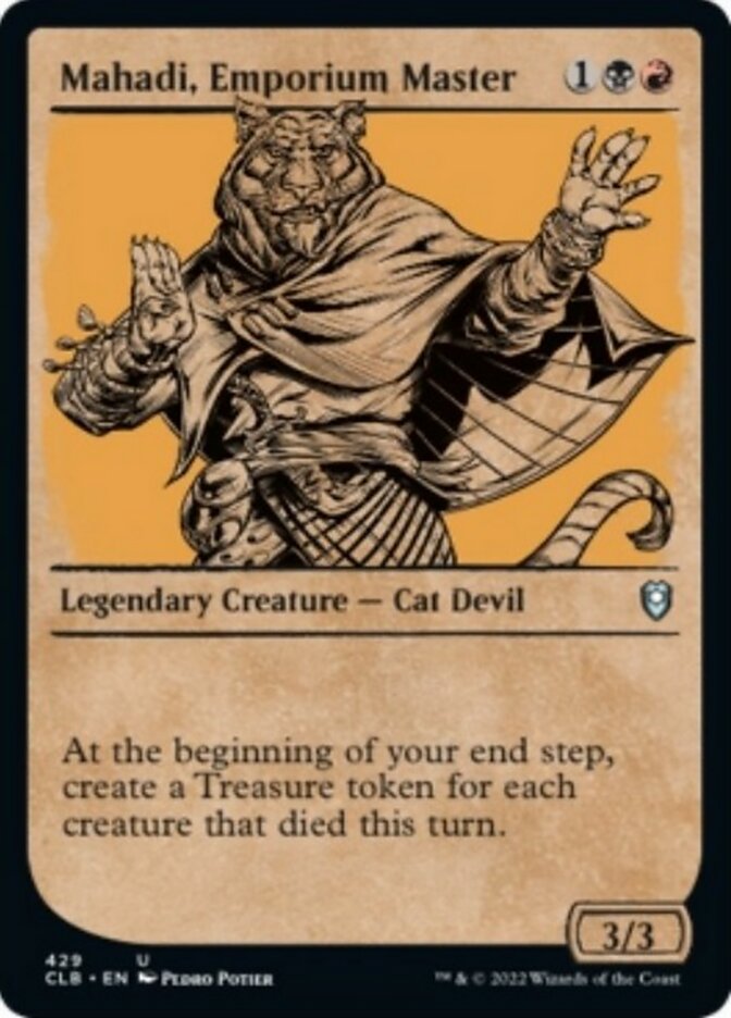 Mahadi, Emporium Master (Showcase) [Commander Legends: Battle for Baldur's Gate] | Galaxy Games LLC