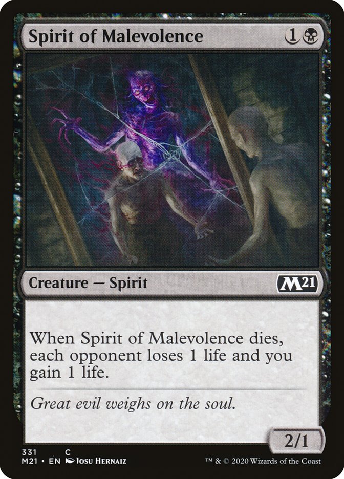 Spirit of Malevolence [Core Set 2021] | Galaxy Games LLC