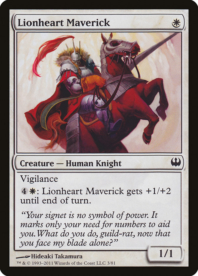 Lionheart Maverick [Duel Decks: Knights vs. Dragons] | Galaxy Games LLC