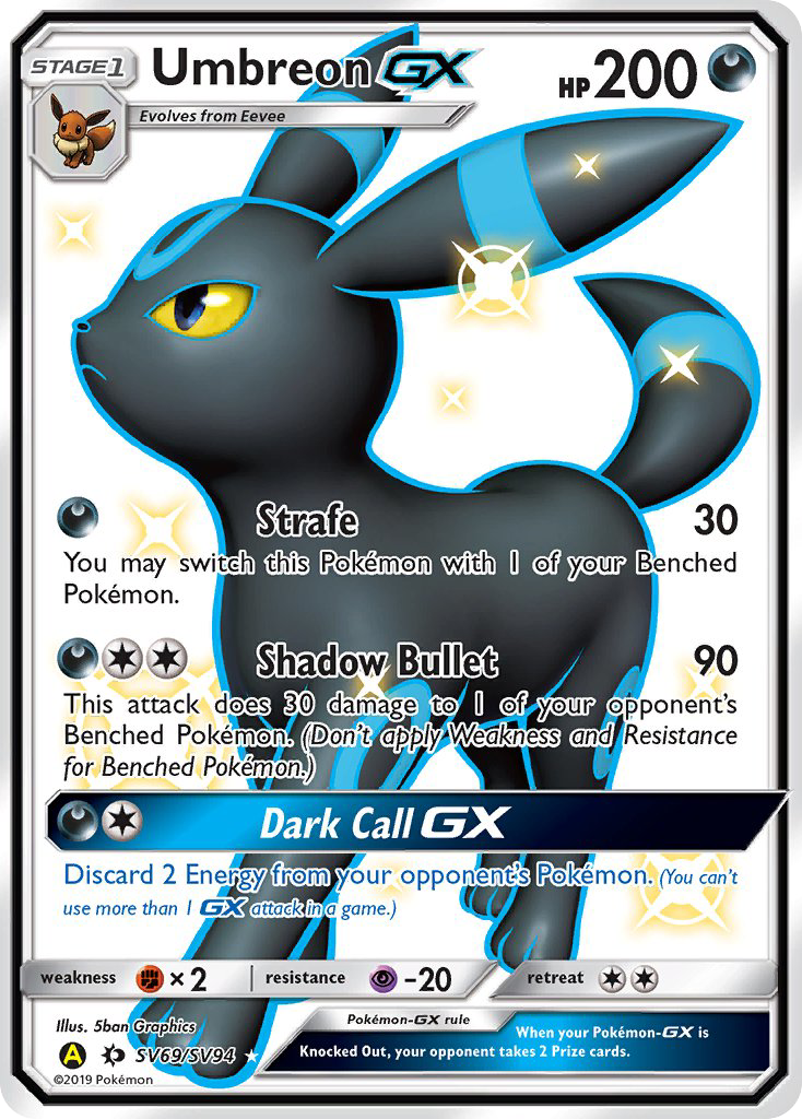 Umbreon GX (SV69/SV94) [Sun & Moon: Hidden Fates - Shiny Vault] | Galaxy Games LLC