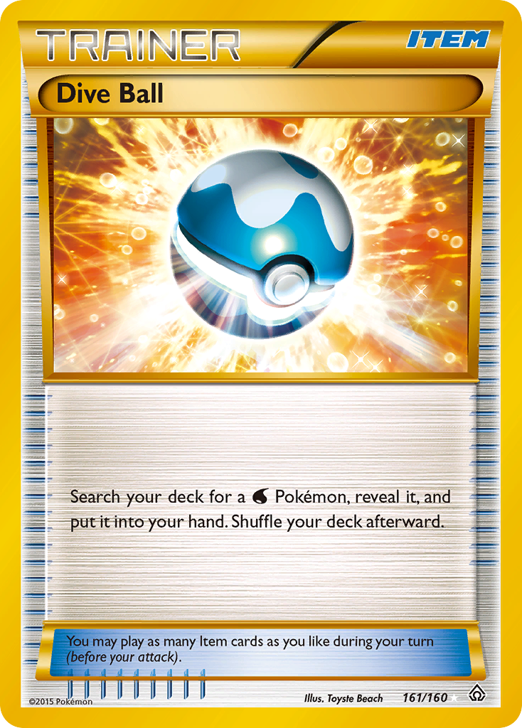 Dive Ball (161/160) [XY: Primal Clash] | Galaxy Games LLC