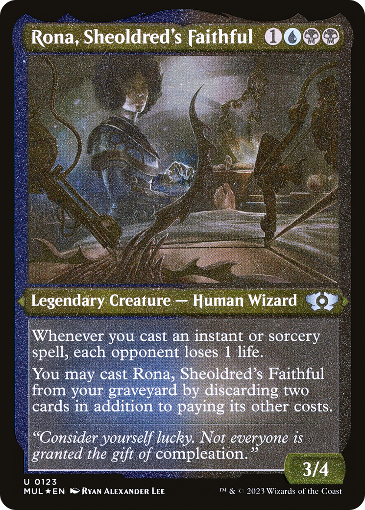 Rona, Sheoldred's Faithful (Foil Etched) [Multiverse Legends] | Galaxy Games LLC