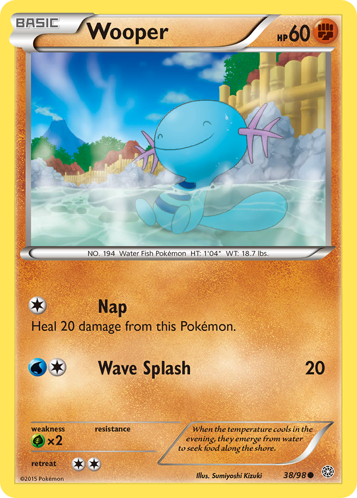 Wooper (38/98) [XY: Ancient Origins] | Galaxy Games LLC