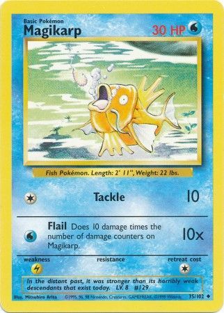 Magikarp (35/102) [Base Set Unlimited] | Galaxy Games LLC