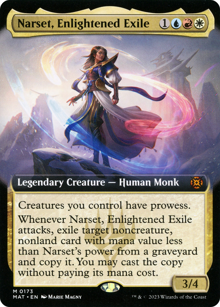Narset, Enlightened Exile (Extended Art) [March of the Machine: The Aftermath] | Galaxy Games LLC