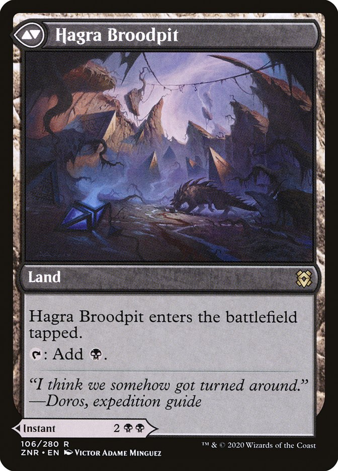 Hagra Mauling // Hagra Broodpit [Zendikar Rising] | Galaxy Games LLC