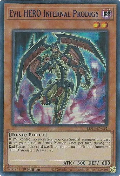 Evil HERO Infernal Prodigy (Blue) [LDS3-EN024] Ultra Rare | Galaxy Games LLC