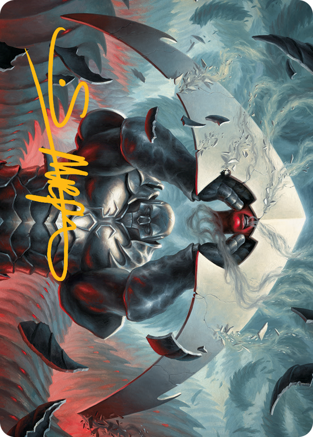 Mirrodin Avenged Art Card (Gold-Stamped Signature) [March of the Machine Art Series] | Galaxy Games LLC