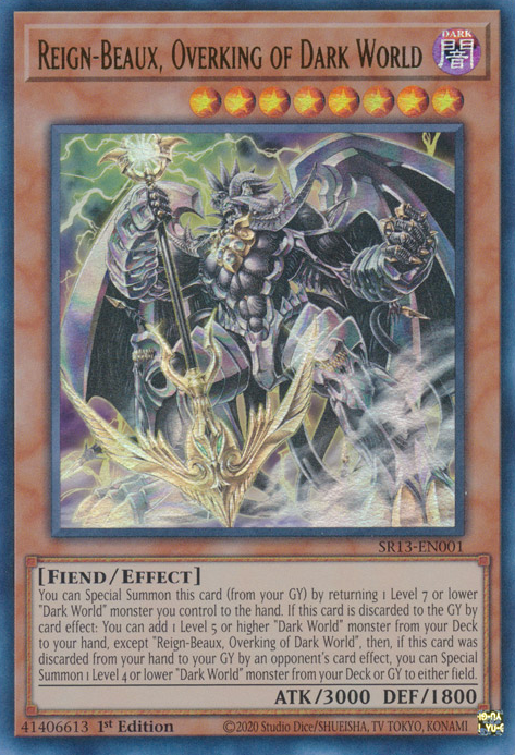 Reign-Beaux, Overking of Dark World [SR13-EN001] Ultra Rare | Galaxy Games LLC