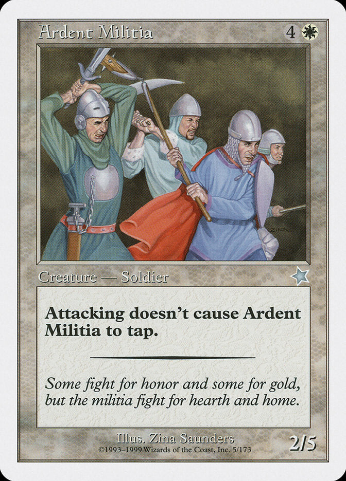Ardent Militia [Starter 1999] | Galaxy Games LLC