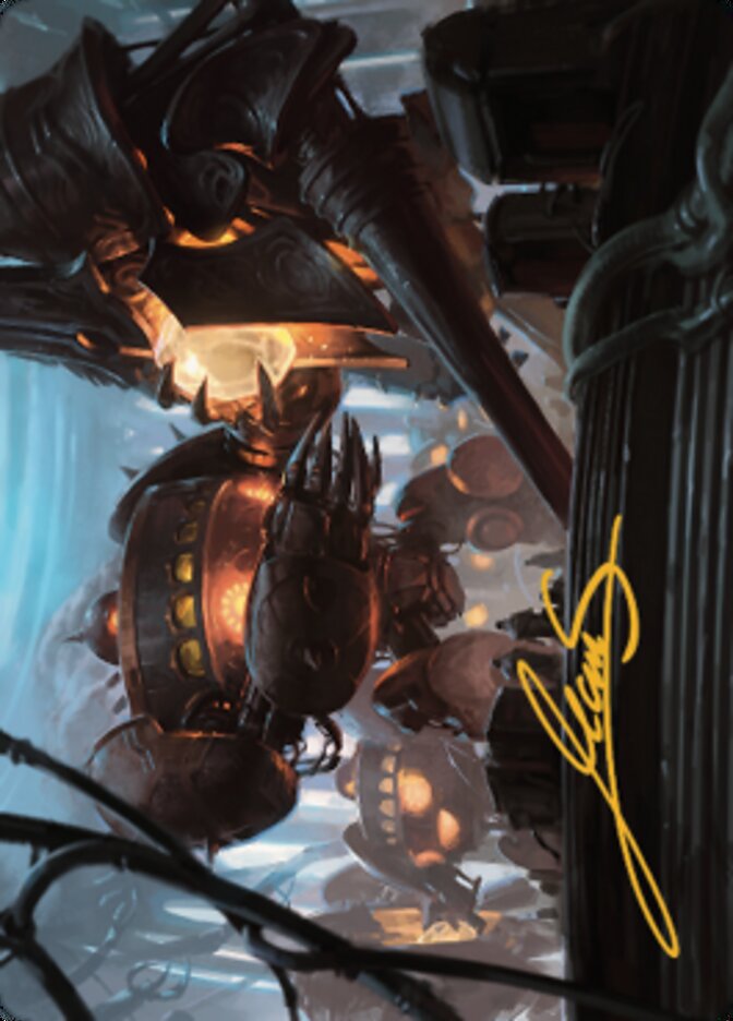 Autonomous Assembler Art Card (Gold-Stamped Signature) [The Brothers' War Art Series] | Galaxy Games LLC