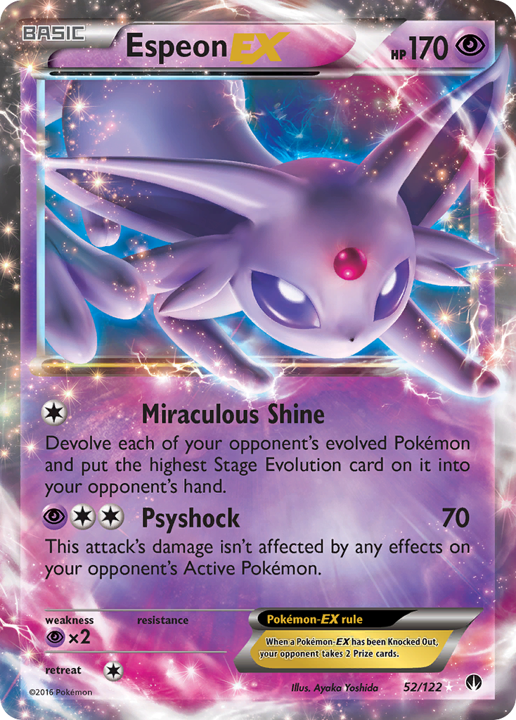 Espeon EX (52/122) [XY: BREAKpoint] | Galaxy Games LLC