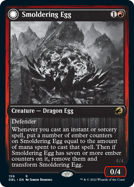 Smoldering Egg // Ashmouth Dragon [Innistrad: Double Feature] | Galaxy Games LLC