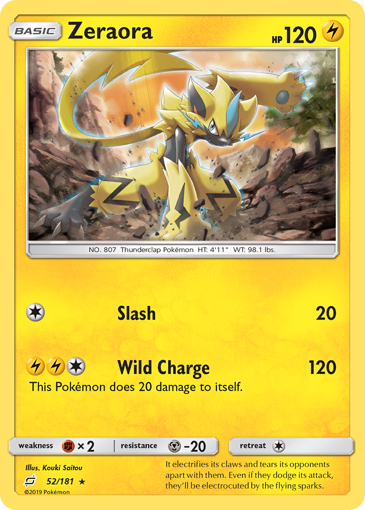 Zeraora (52/181) [Sun & Moon: Team Up] | Galaxy Games LLC