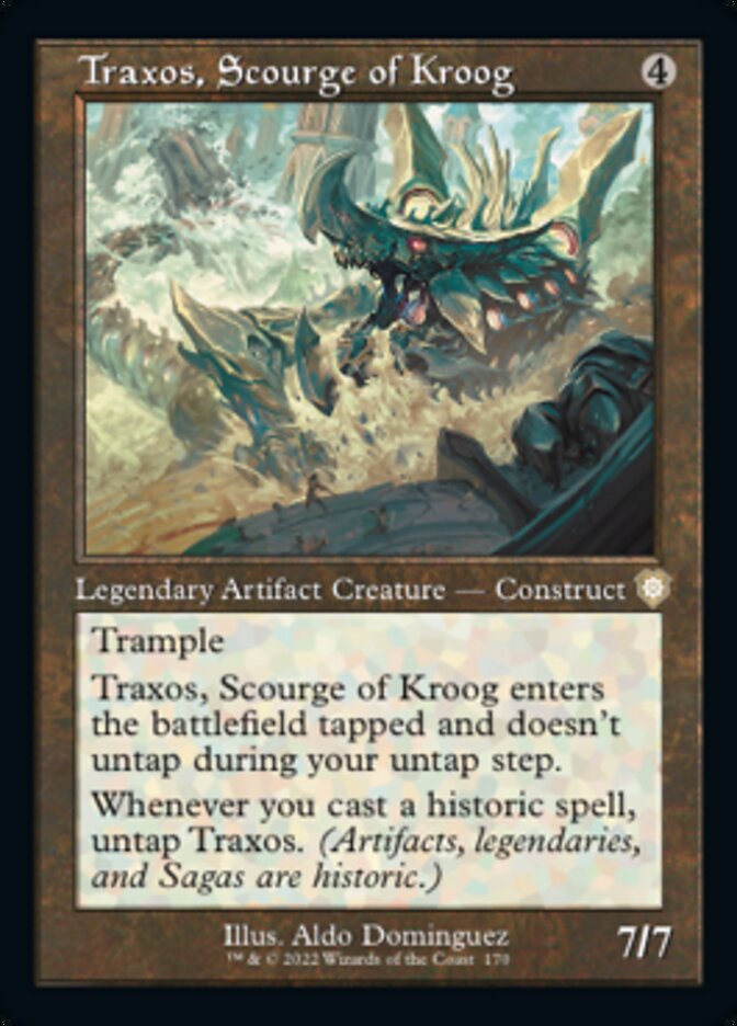 Traxos, Scourge of Kroog (Retro) [The Brothers' War Commander] | Galaxy Games LLC