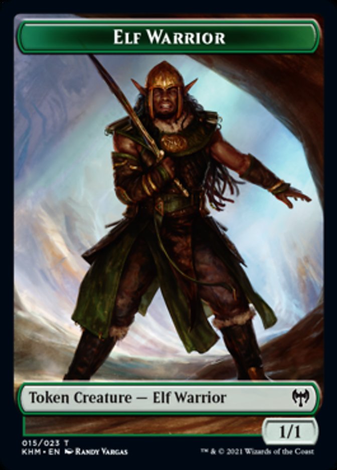 Elf Warrior Token [Kaldheim Tokens] | Galaxy Games LLC