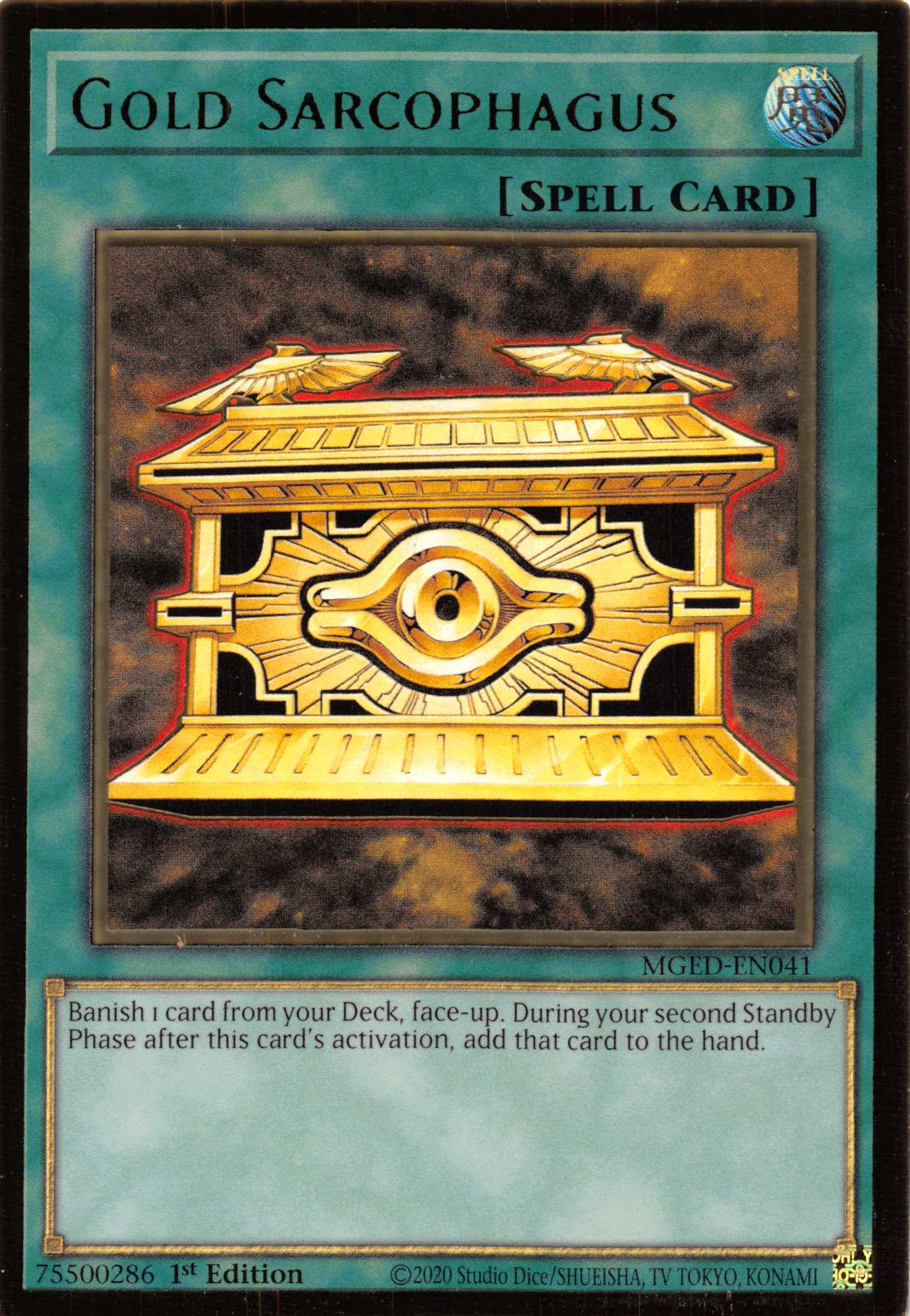 Gold Sarcophagus [MGED-EN041] Gold Rare | Galaxy Games LLC