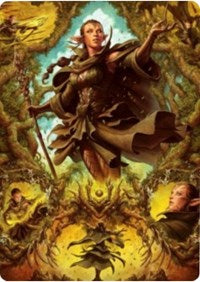 Nissa of Shadowed Boughs 2 Art Card [Zendikar Rising Art Series] | Galaxy Games LLC