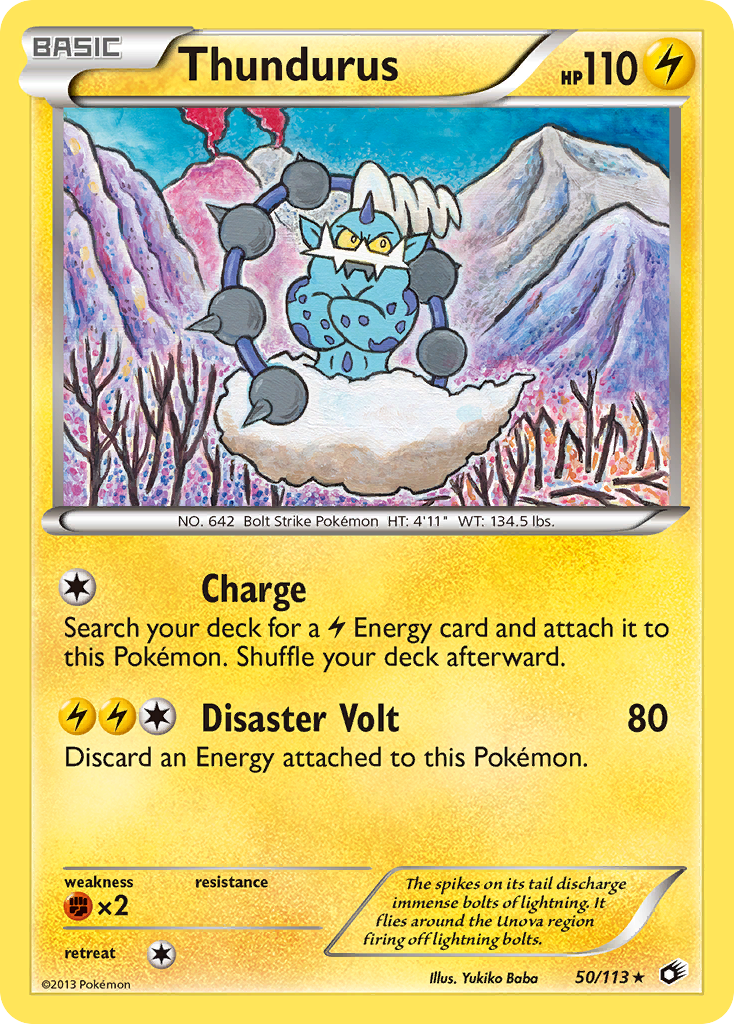 Thundurus (50/113) (Theme Deck Exclusive) [Black & White: Legendary Treasures] | Galaxy Games LLC