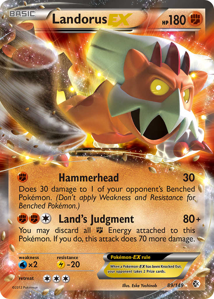 Landorus EX (89/149) [Black & White: Boundaries Crossed] | Galaxy Games LLC