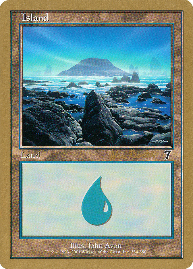 Island (ab334) (Alex Borteh) [World Championship Decks 2001] | Galaxy Games LLC