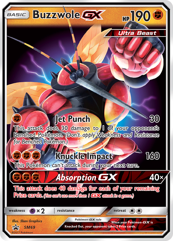 Buzzwole GX (SM69) [Sun & Moon: Black Star Promos] | Galaxy Games LLC