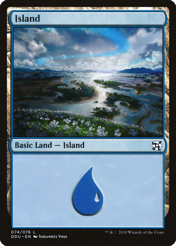 Island (74) [Duel Decks: Elves vs. Inventors] | Galaxy Games LLC