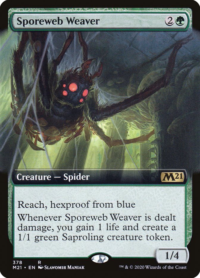 Sporeweb Weaver (Extended Art) [Core Set 2021] | Galaxy Games LLC