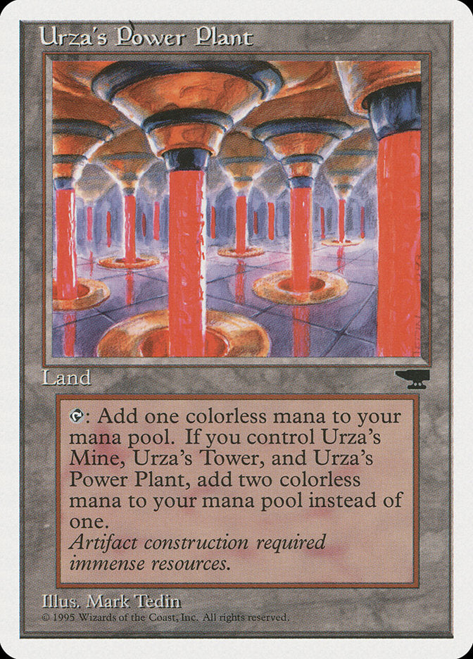 Urza's Power Plant (Red Columns) [Chronicles] | Galaxy Games LLC