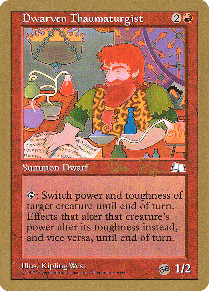 Dwarven Thaumaturgist (Ben Rubin) (SB) [World Championship Decks 1998] | Galaxy Games LLC