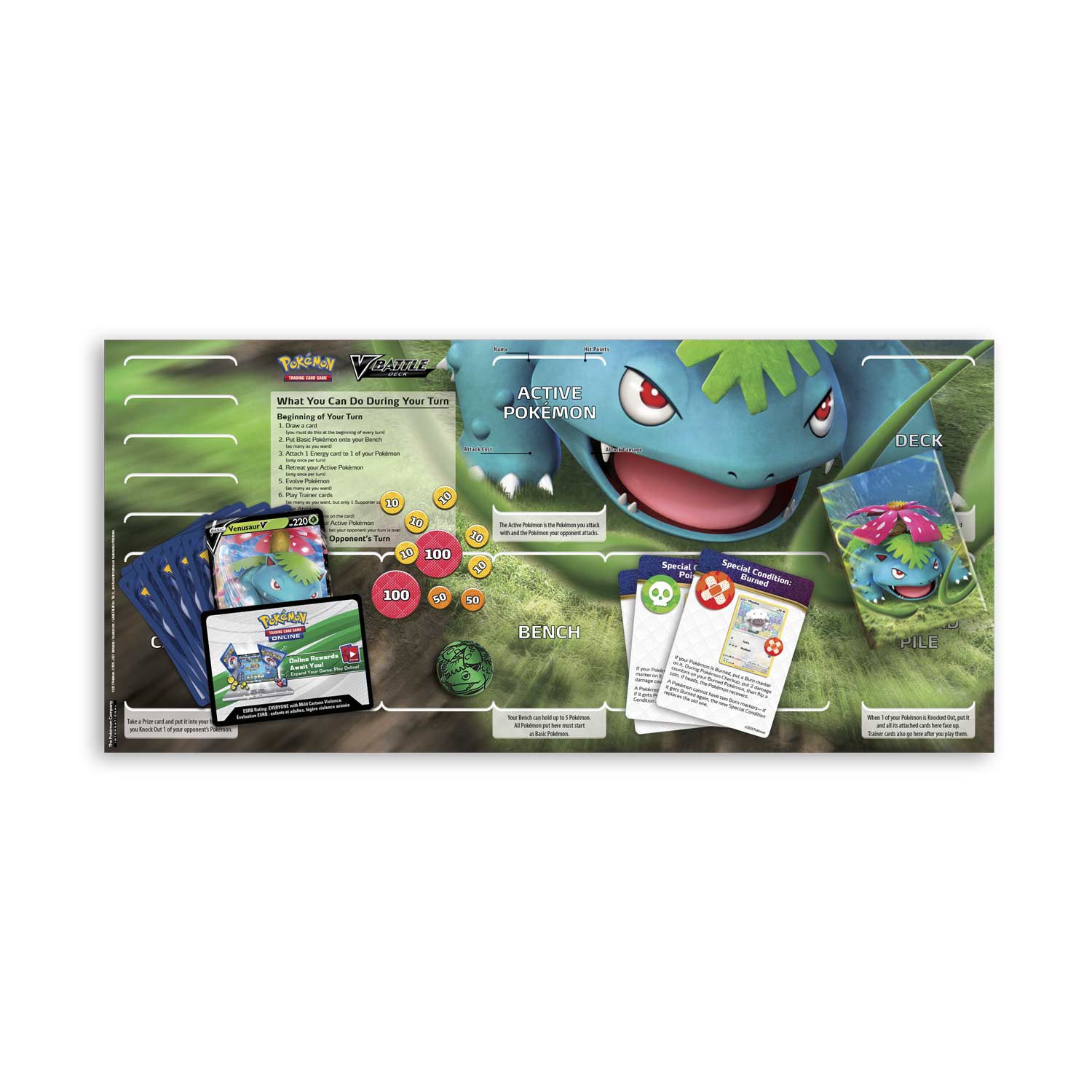 Shining Fates - V Battle Deck (Venusaur V) | Galaxy Games LLC
