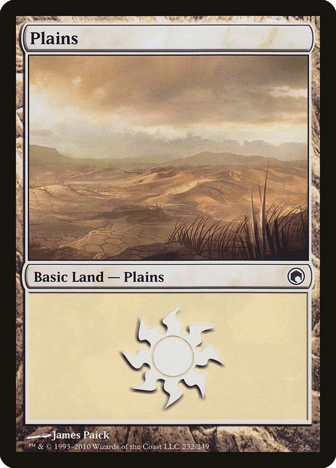 Plains (232) [Scars of Mirrodin] | Galaxy Games LLC