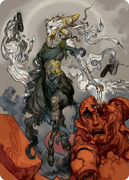 Tamiyo, Compleated Sage Art Card [Kamigawa: Neon Dynasty Art Series] | Galaxy Games LLC