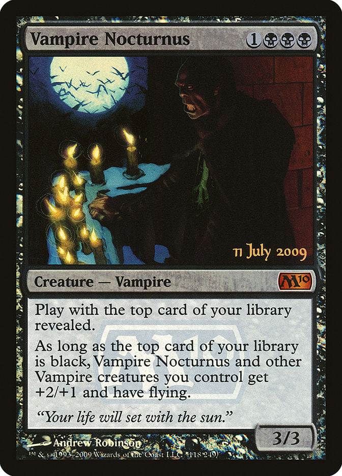 Vampire Nocturnus [Magic 2010 Prerelease Promos] | Galaxy Games LLC