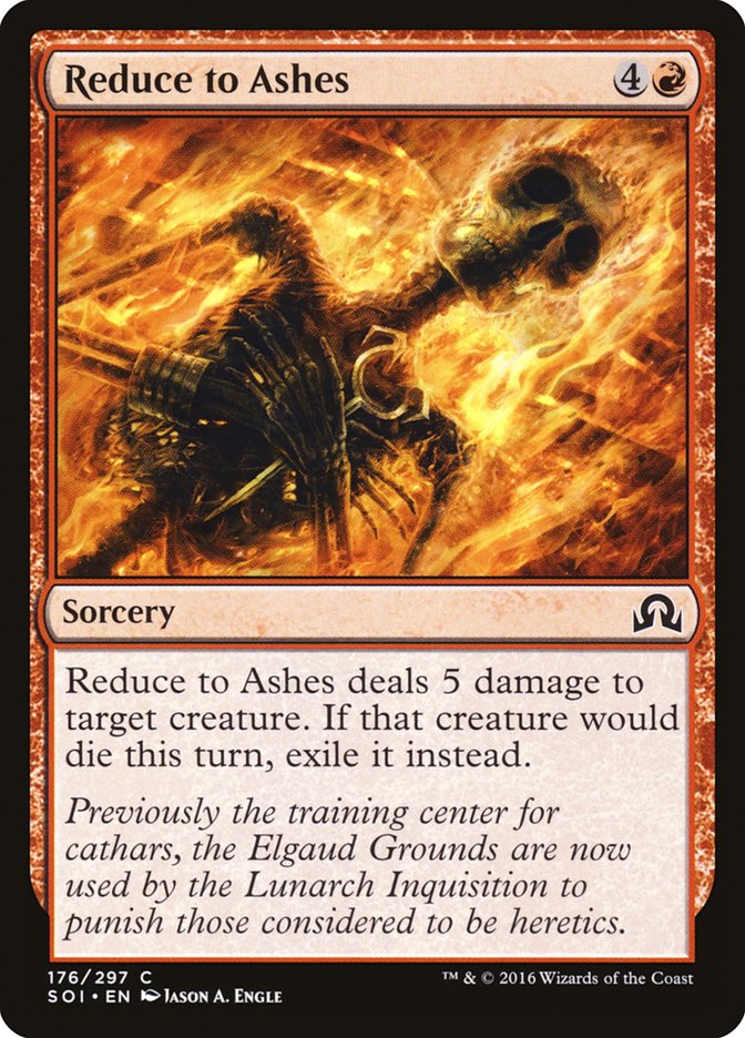 Reduce to Ashes [Shadows over Innistrad] | Galaxy Games LLC