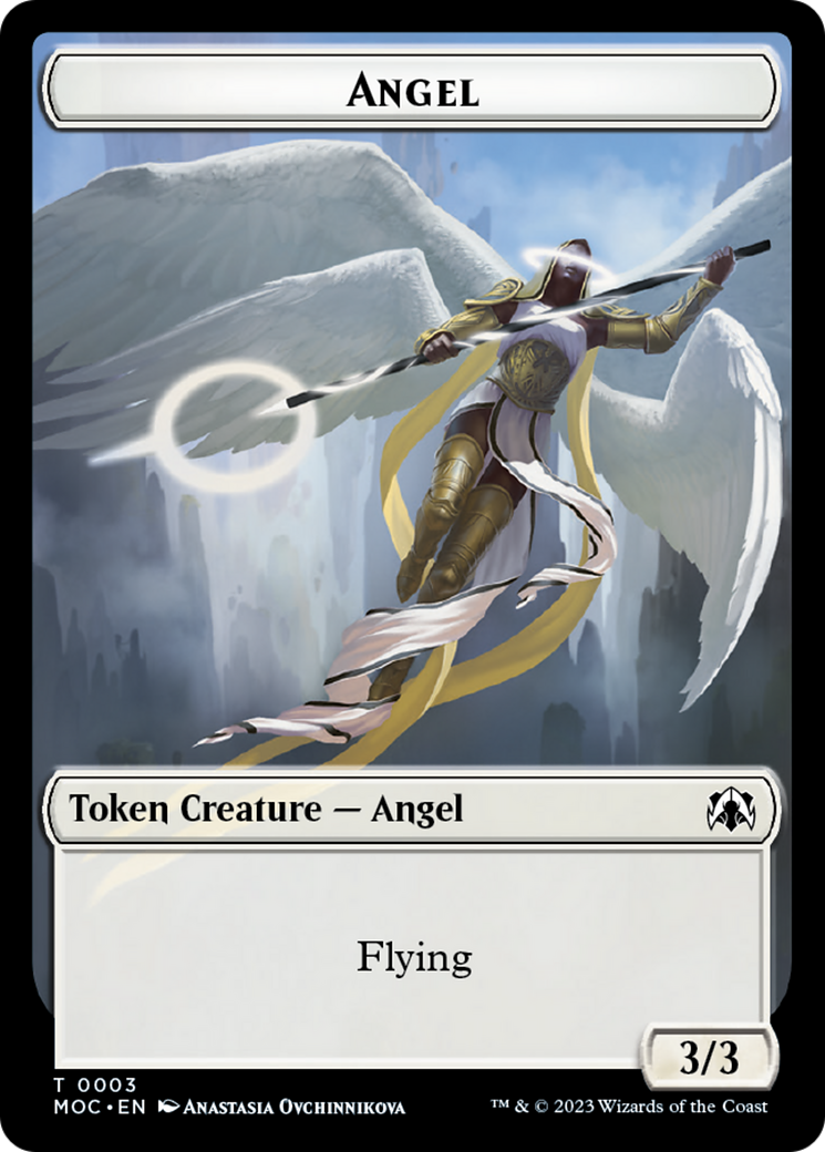 Angel (3) // Demon Double-Sided Token [March of the Machine Commander Tokens] | Galaxy Games LLC