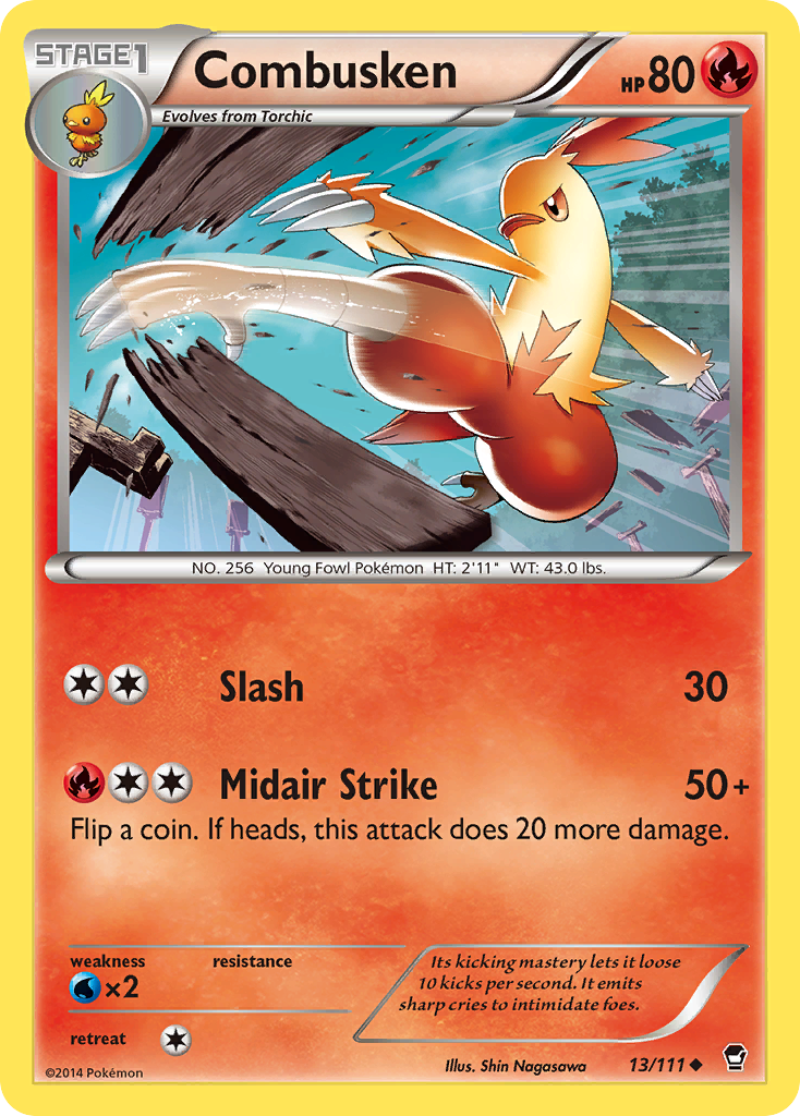 Combusken (13/111) [XY: Furious Fists] | Galaxy Games LLC