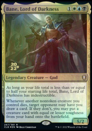 Bane, Lord of Darkness [Commander Legends: Battle for Baldur's Gate Prerelease Promos] | Galaxy Games LLC