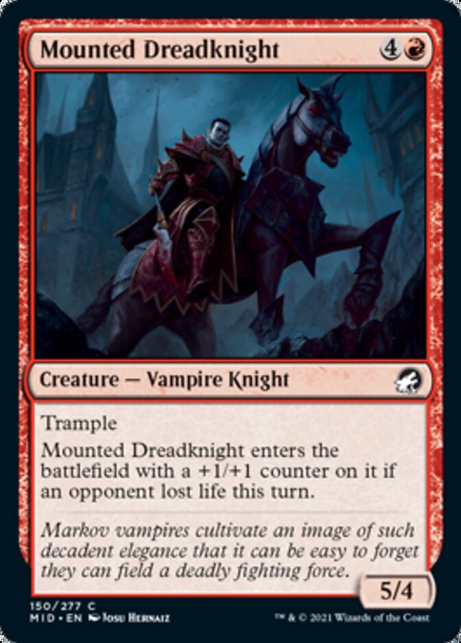 Mounted Dreadknight [Innistrad: Midnight Hunt] | Galaxy Games LLC